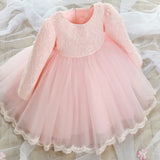 Vestido Bebé manga larga 3 meses a 2 años