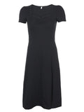 Vestido Cuello Cuadrado - Vestido Negro